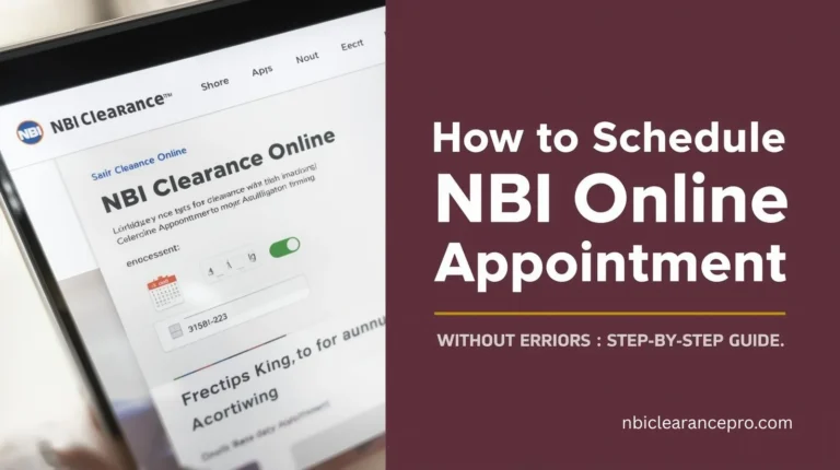 How to Schedule NBI Online Appointment Without Errors 4 NBI Online Appointment Without Errors