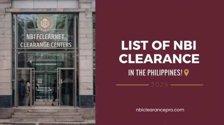 List of NBI Clearance Centers in Philippines 2 NBI Clearance Centers
