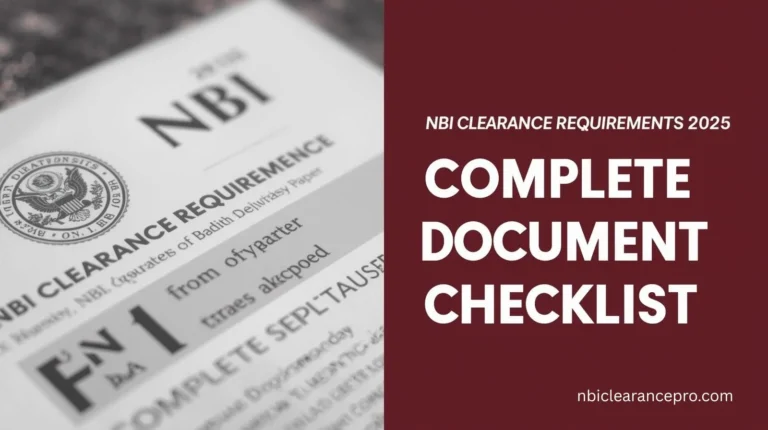NBI Clearance Requirements