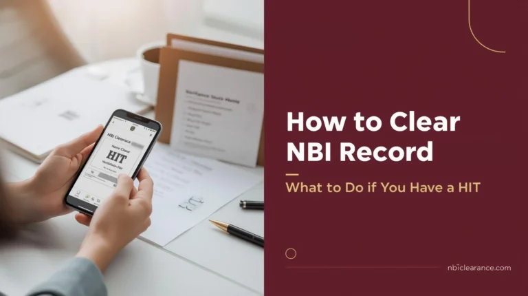 How to Clear NBI Record