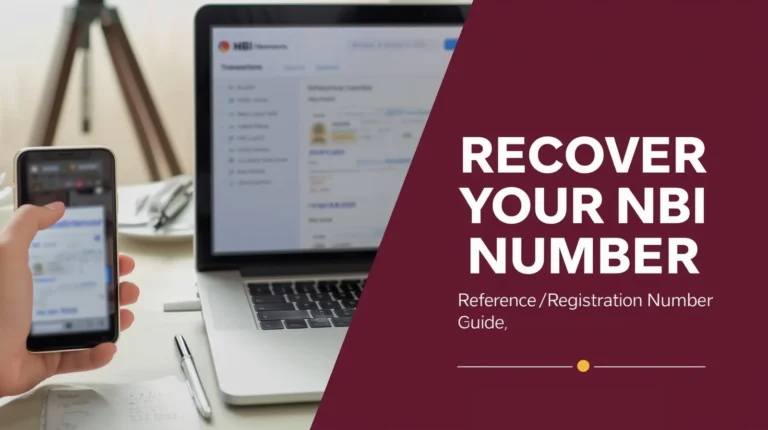 Recover Your NBI/Reference/Registration Number 3 NBI Clearance number recovery