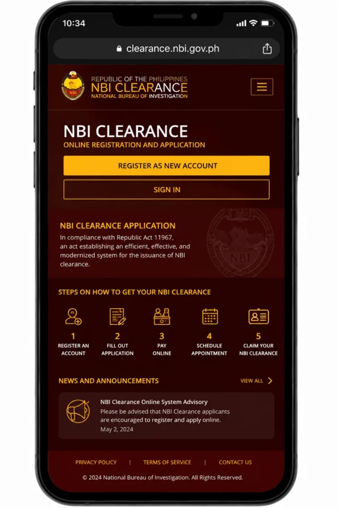 NBI Online Clearance Philippines: Application and Renewal Guide 2 nbi clearance portal