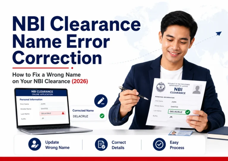 NBI Clearance Name Error Correction: How to Fix a Wrong Name on Your NBI Clearance (2026) 5 NBI Clearance Name Error Correction