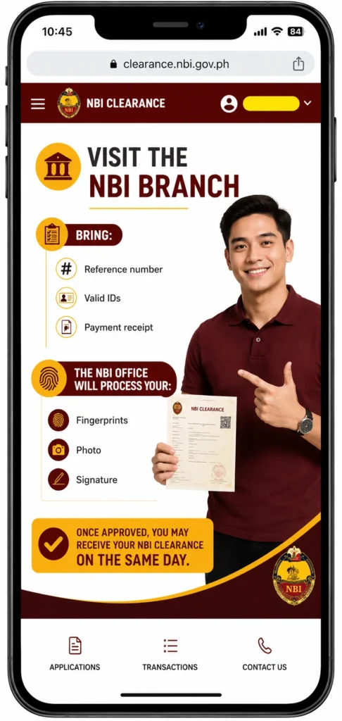 NBI Online Clearance Philippines: Application and Renewal Guide 9 Visit the NBI Branch